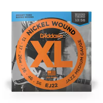 EJ22 - Nickel Wound JAZZ MEDIUM 13-56