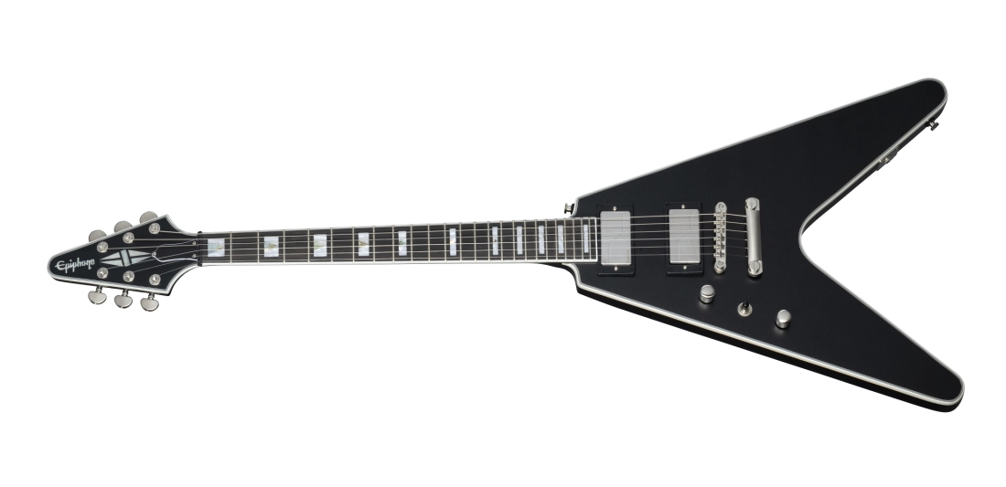 Flying V Prophecy Electric Guitar with Gigbag, Left-Handed - Aged Jet Black Metallic