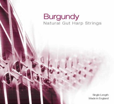 Bow Brand - Burgundy Gut Harp String - 2nd Octave, C String