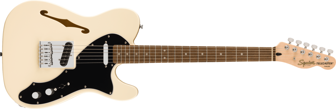 Affinity Series Telecaster Thinline, Laurel Fingerboard - Olympic White