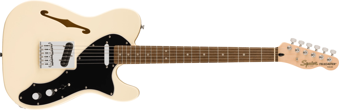 Affinity Series Telecaster Thinline, Laurel Fingerboard - Olympic White