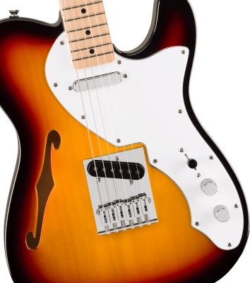 Affinity Series Telecaster Thinline, Maple Fingerboard - 3-Color Sunburst