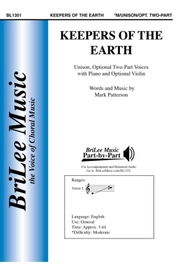 BriLee Music Publishing - Keepers of the Earth - Patterson - Unison/2pt