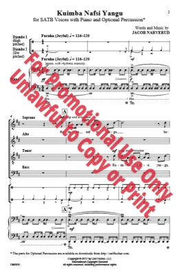 Kuimba Nafsi Yangu - Narverud - SATB