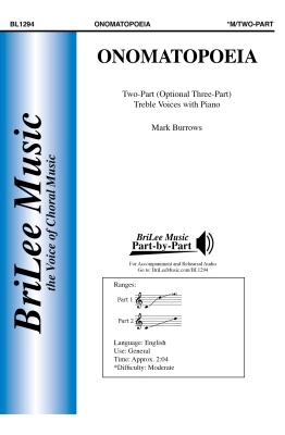 BriLee Music Publishing - Onomatopoeia - Burrows - 2pt/3pt Treble