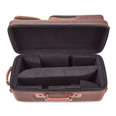 Fiberglass Double Trumpet Case - Brown Nylon