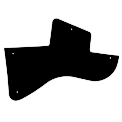WD Music - Custom Pickguard for Gibson Les Paul Junior Special Humbucker - Black/White/Black