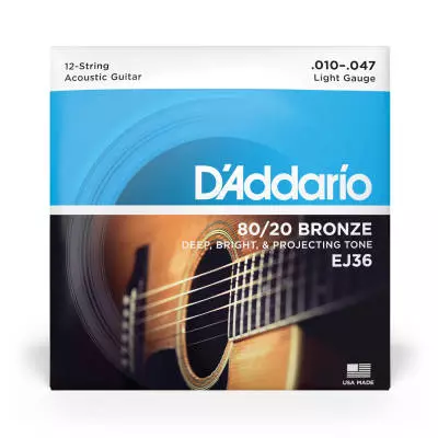 EJ36 - 80/20 Bronze 12-String 10-47