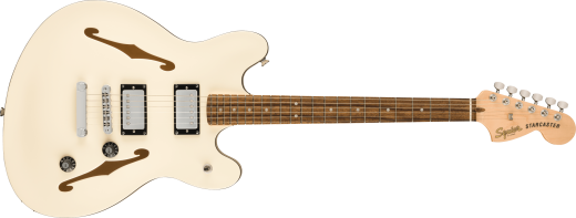 Squier - Affinity Series Starcaster Deluxe, Laurel Fingerboard - Olympic White