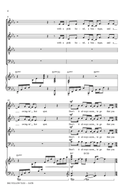 Big Yellow Taxi - Mitchell/Podd - SATB