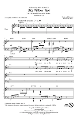 Big Yellow Taxi - Mitchell/Podd - SATB