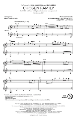 Chosen Family - Sawayama/Emerson - SATB