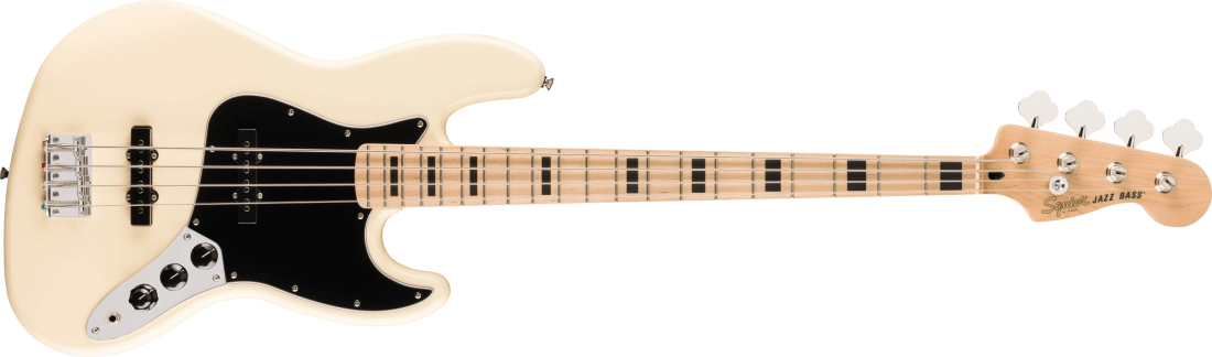 Affinity Series Active Jazz Bass, Maple Fingerboard - Olympic White