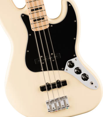 Affinity Series Active Jazz Bass, Maple Fingerboard - Olympic White