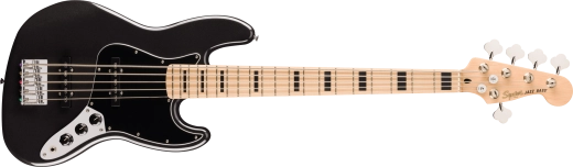 Squier - Affinity Series Active Jazz Bass V, Maple Fingerboard - Black Metallic