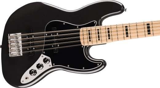 Affinity Series Active Jazz Bass V, Maple Fingerboard - Black Metallic