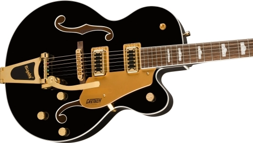 FSR G5427TG Electromatic Jet Hollow Body Single-Cut with Bigsby and Gold Hardware - Black Pearl