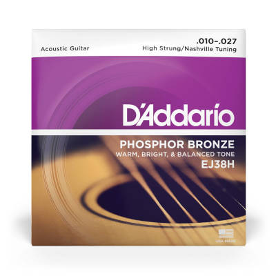 EJ38H - Phosphor Bronze High-Strung/Nashville Tuning 10-27