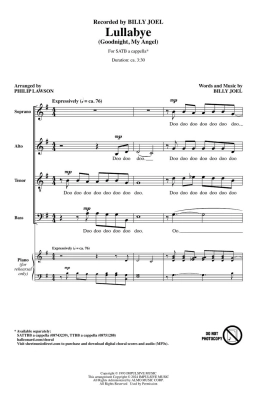 Lullabye (Goodnight, My Angel) - Joel/Lawson - SATB