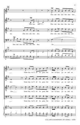 Lullabye (Goodnight, My Angel) - Joel/Lawson - SATB