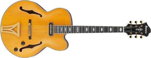 Ibanez - Pat Metheny Signature 6-String Electric Guitar with Hardshell Case - Natural Amber Low Gloss