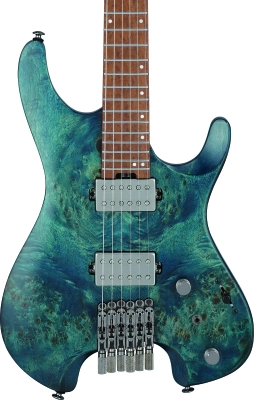 Q Standard 6-String Headless Electric Guitar with Gigbag - Cosmic Blue Low Gloss