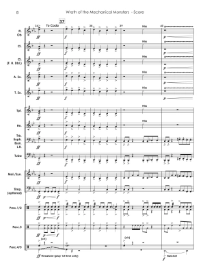 Wrath of the Mechanical Monsters - Standridge - Concert Band - Gr. 0.5-1