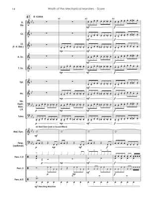 Wrath of the Mechanical Monsters - Standridge - Concert Band - Gr. 0.5-1