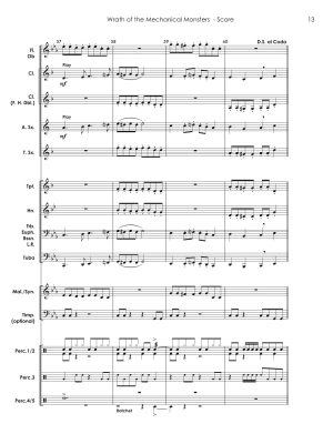 Wrath of the Mechanical Monsters - Standridge - Concert Band - Gr. 0.5-1