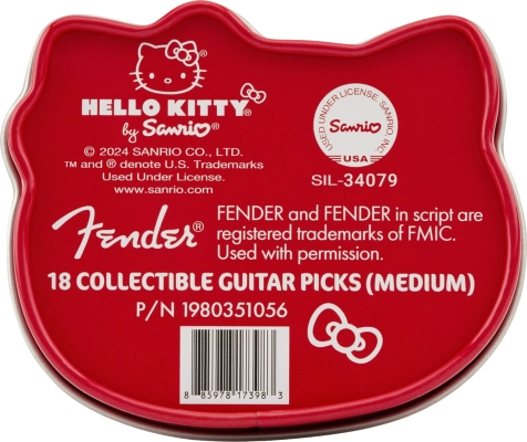 Fender x Hello Kitty Pick Tin - 18 Pack