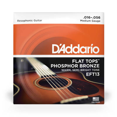 EFT13 - Flat Tops Phosphor Bronze Resophonic 16-56