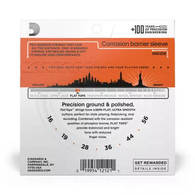 EFT13 - Flat Tops Phosphor Bronze Resophonic 16-56