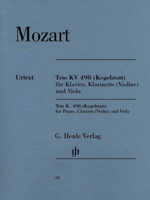 G. Henle Verlag - Trio en mi bmol majeur K. 498 (Kegelstatt)