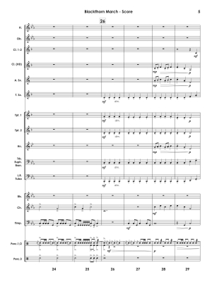 Blackthorn March - Standridge - Concert Band - Gr. 1.5