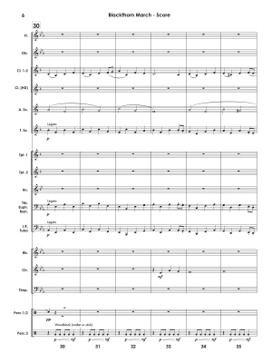 Blackthorn March - Standridge - Concert Band - Gr. 1.5