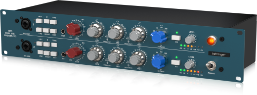 1273 2-Channel Microphone Preamplifier with 3-Band Equalizers