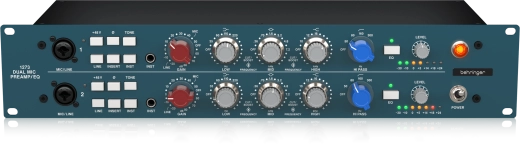 1273 2-Channel Microphone Preamplifier with 3-Band Equalizers