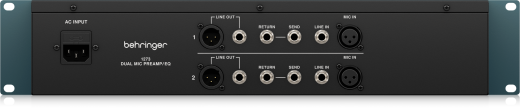 1273 2-Channel Microphone Preamplifier with 3-Band Equalizers