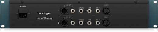 1273 2-Channel Microphone Preamplifier with 3-Band Equalizers