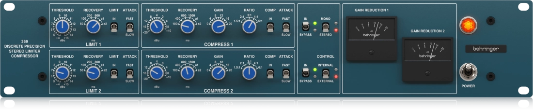 369 2-Channel Precision Stereo Compressor and Limiter