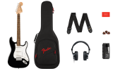 Squier - Affinity Series Stratocaster Mustang Micro Pack, Laurel Fingerboard - Black Squier - Affinity Series Stratocaster Mustang Micro Pack, Laurel Fingerboard - Black