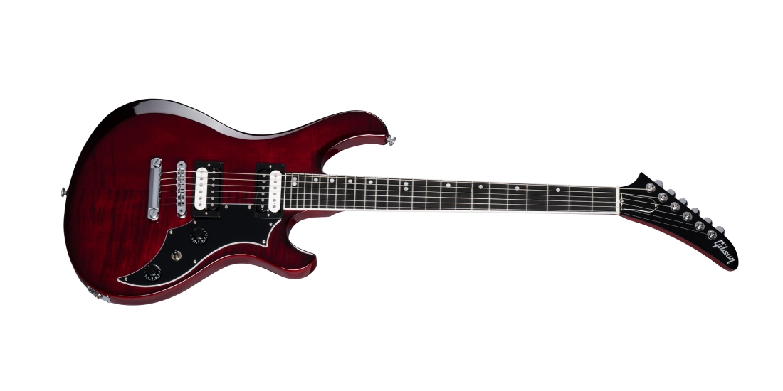 Victory Figured Top Electric Guitar with Hardshell Case - Wine Red