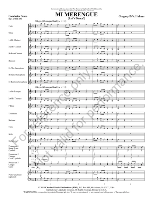 Mi Merengue (Let\'s Dance!) - Holmes - Concert Band - Gr. 1.5