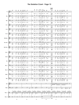 The Skeleton Crawl - Nitsch - Concert Band - Gr. 2