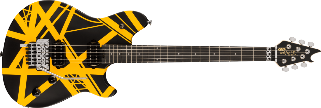 Wolfgang Special Striped Series, Ebony Fingerboard - Black and Yellow