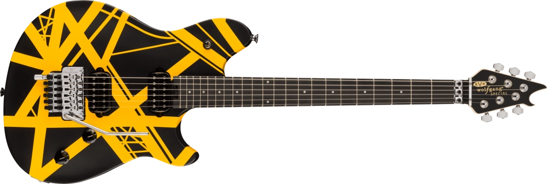 Wolfgang Special Striped Series, Ebony Fingerboard - Black and Yellow