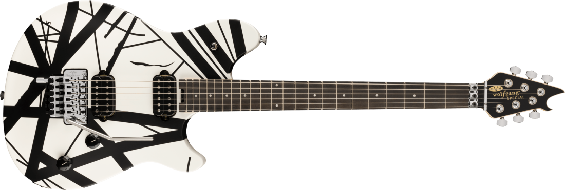 Wolfgang Special Striped Series, Ebony Fingerboard - Black and White