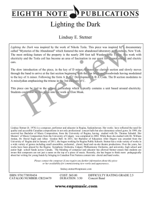 Lighting the Dark - Stetner - Concert Band - Gr. 2.5