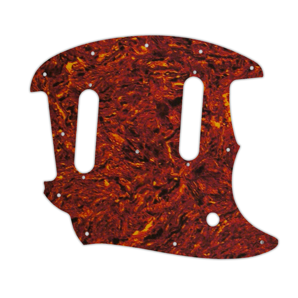 Custom Pickguard for Fender 2017-Present Classic Style Mustang - Tortoise Shell/Parchment