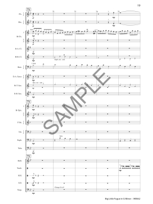 Big Little Fugue - Bach/Himes - Concert Band - Gr. 3